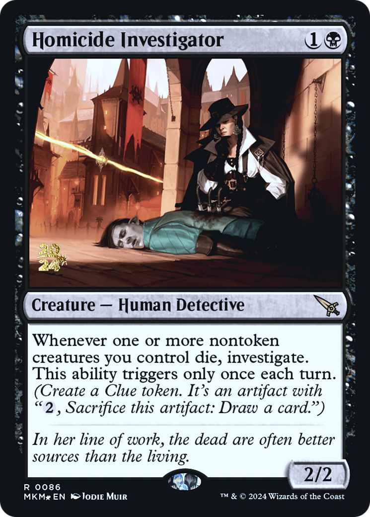 Homicide Investigator [Murders at Karlov Manor Prerelease Promos] | D20 Games