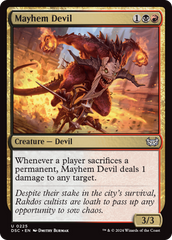 Mayhem Devil [Duskmourn: House of Horror Commander] | D20 Games