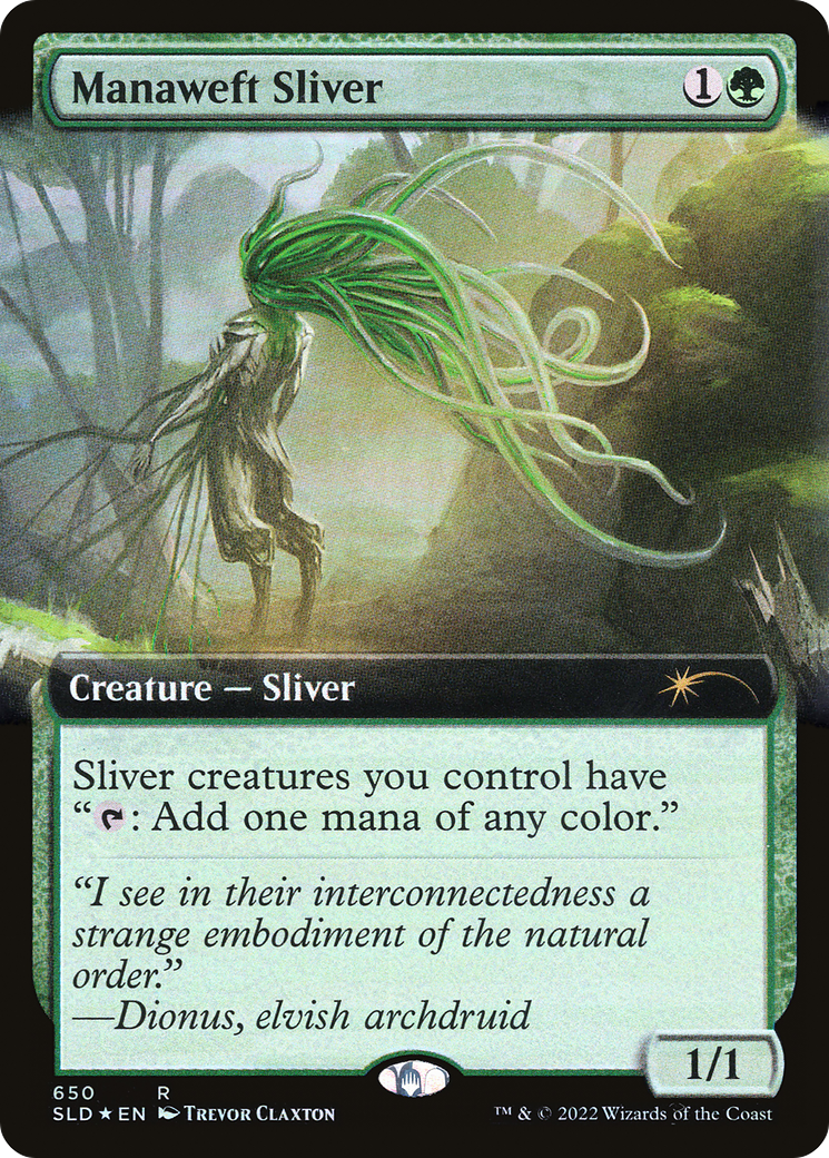 Manaweft Sliver (Extended Art) [Secret Lair Drop Promos] | D20 Games