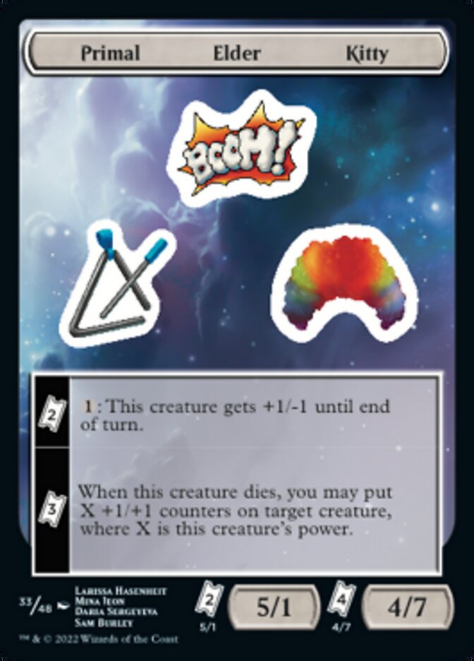 Primal Elder Kitty [Unfinity Stickers] | D20 Games