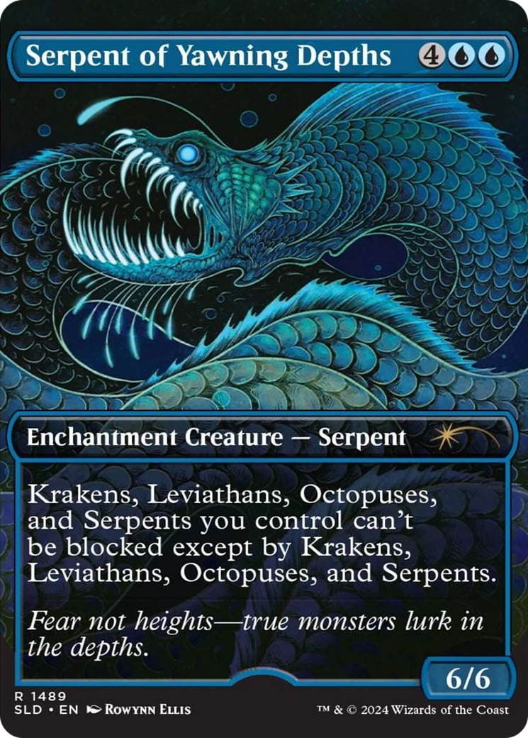 Serpent of Yawning Depths (Rainbow Foil) [Secret Lair Drop Series] | D20 Games