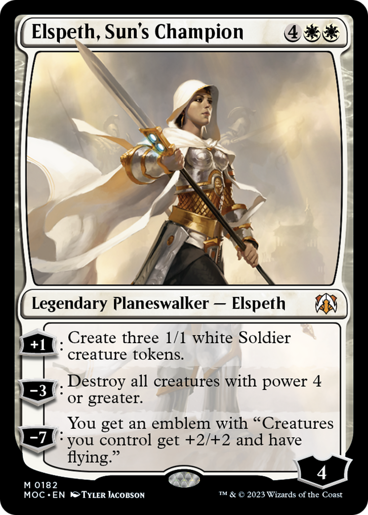 Elspeth, Sun's Champion [March of the Machine Commander] | D20 Games