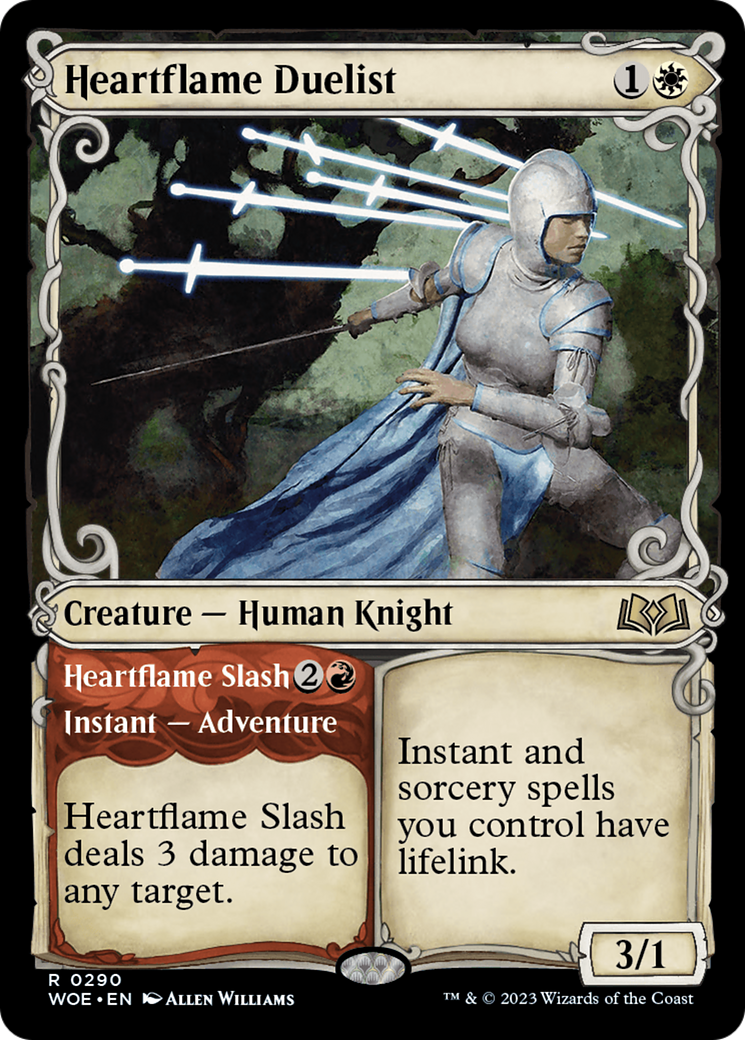 Heartflame Duelist // Heartflame Slash (Showcase) [Wilds of Eldraine] | D20 Games