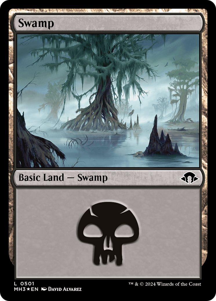 Swamp (0501) (Ripple Foil) [Modern Horizons 3] | D20 Games