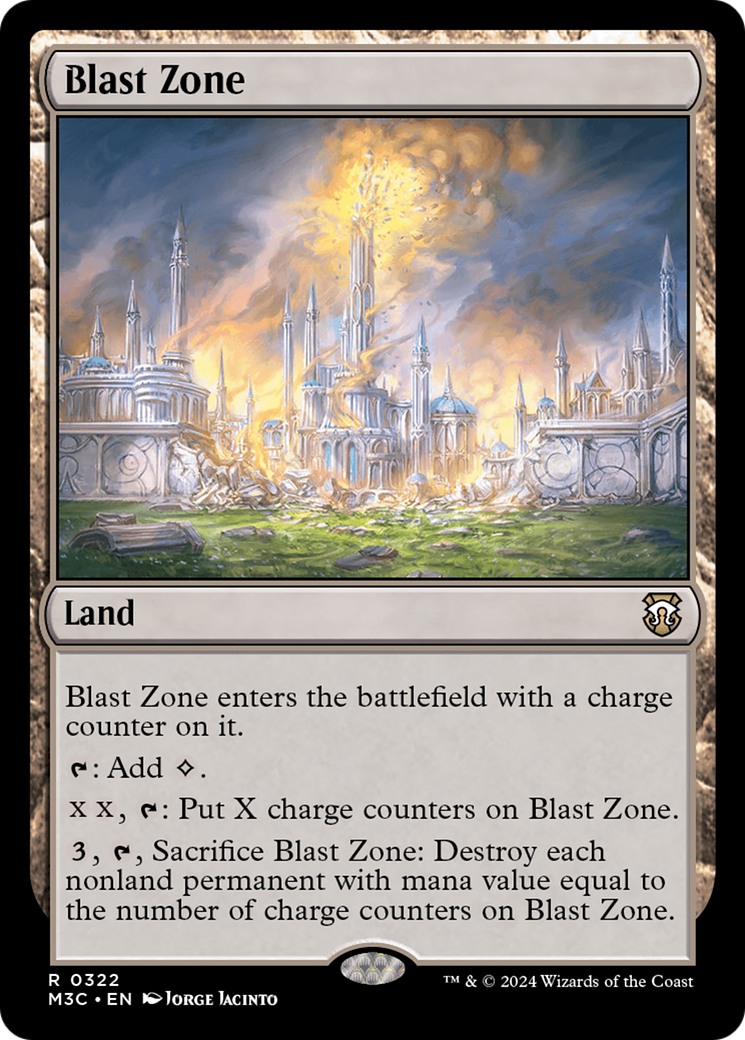 Blast Zone (Ripple Foil) [Modern Horizons 3 Commander] | D20 Games