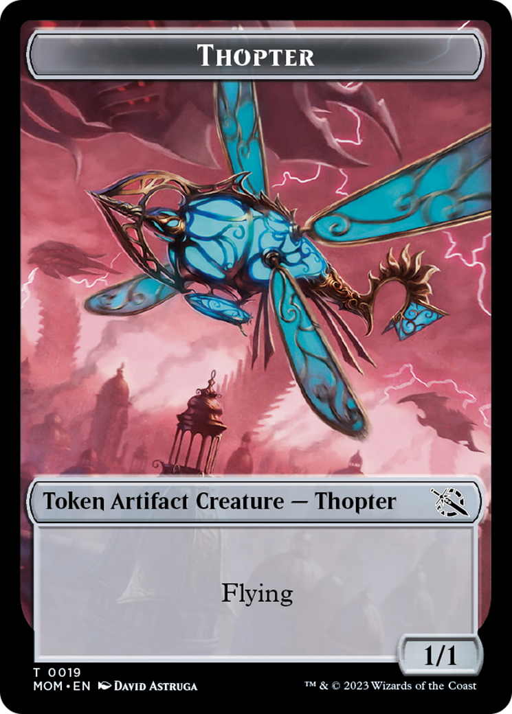 Treasure (20) // Thopter Double-Sided Token [March of the Machine Tokens] | D20 Games