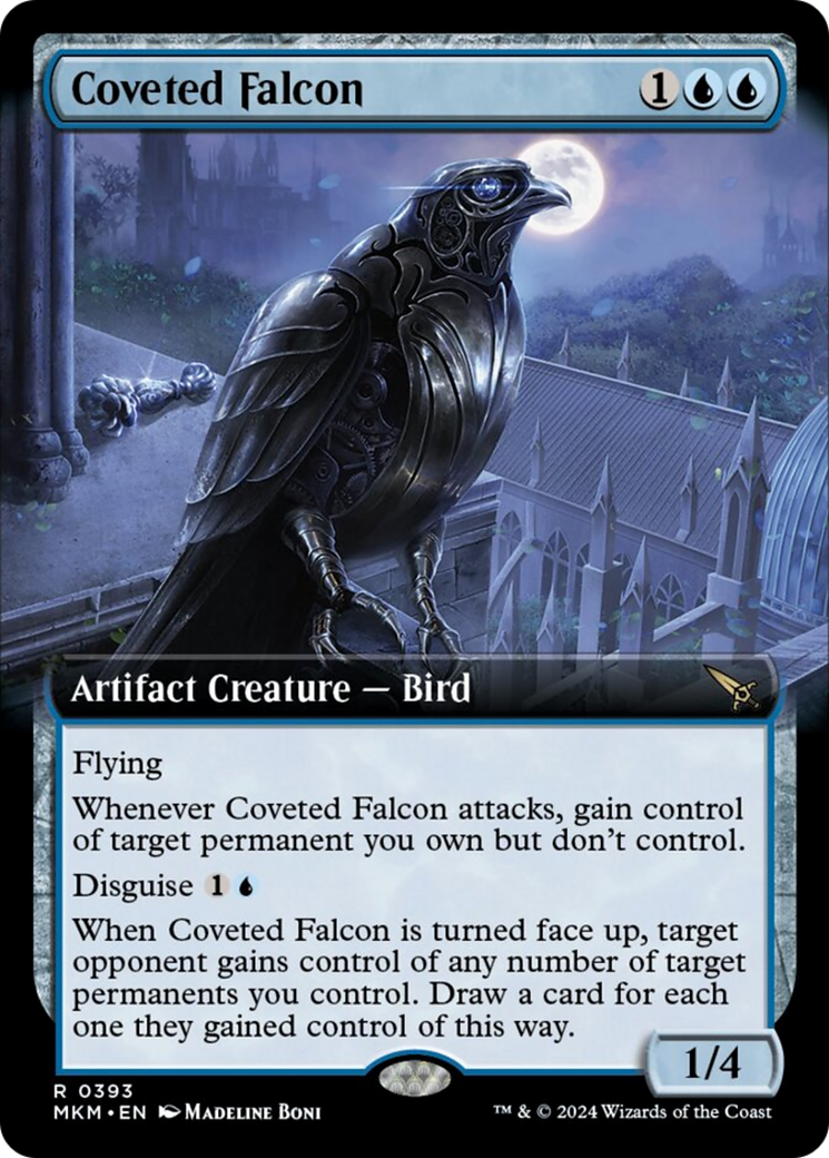 Coveted Falcon (Extended Art) [Murders at Karlov Manor] | D20 Games