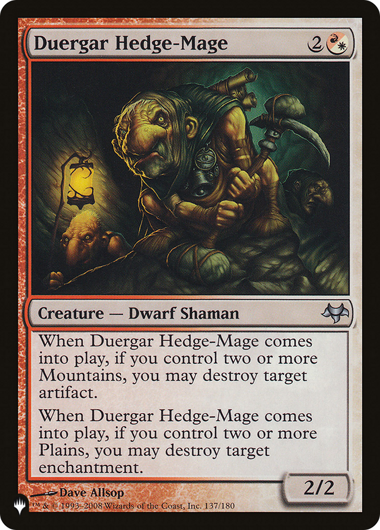 Duergar Hedge-Mage [The List] | D20 Games