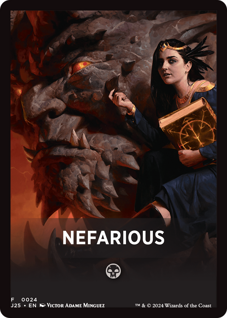 Nefarious Theme Card [Foundations Jumpstart Front Cards] | D20 Games