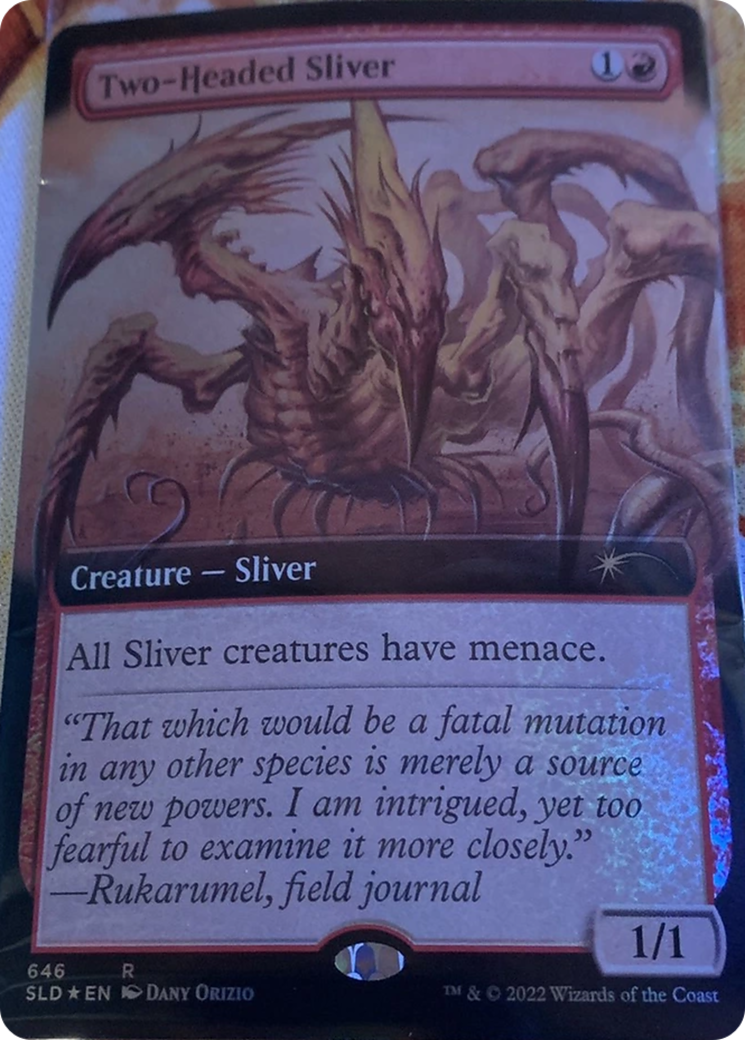 Two-Headed Sliver (Extended Art) [Secret Lair Drop Promos] | D20 Games