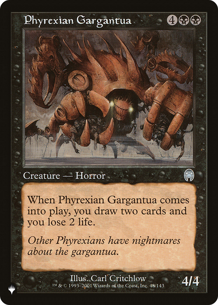 Phyrexian Gargantua [The List] | D20 Games