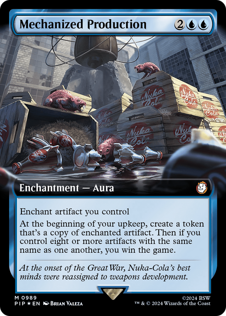 Mechanized Production (Extended Art) (Surge Foil) [Fallout] | D20 Games