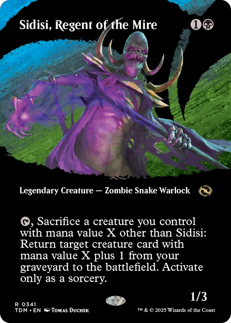 Sidisi, Regent of the Mire (Borderless) [Tarkir: Dragonstorm] | D20 Games