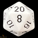 Chessex - Opaque Jumbo White Black D20 Dice