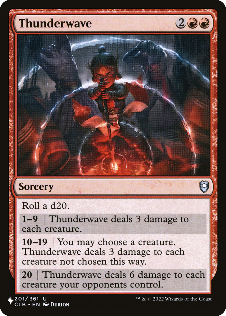 Thunderwave [The List Reprints] | D20 Games