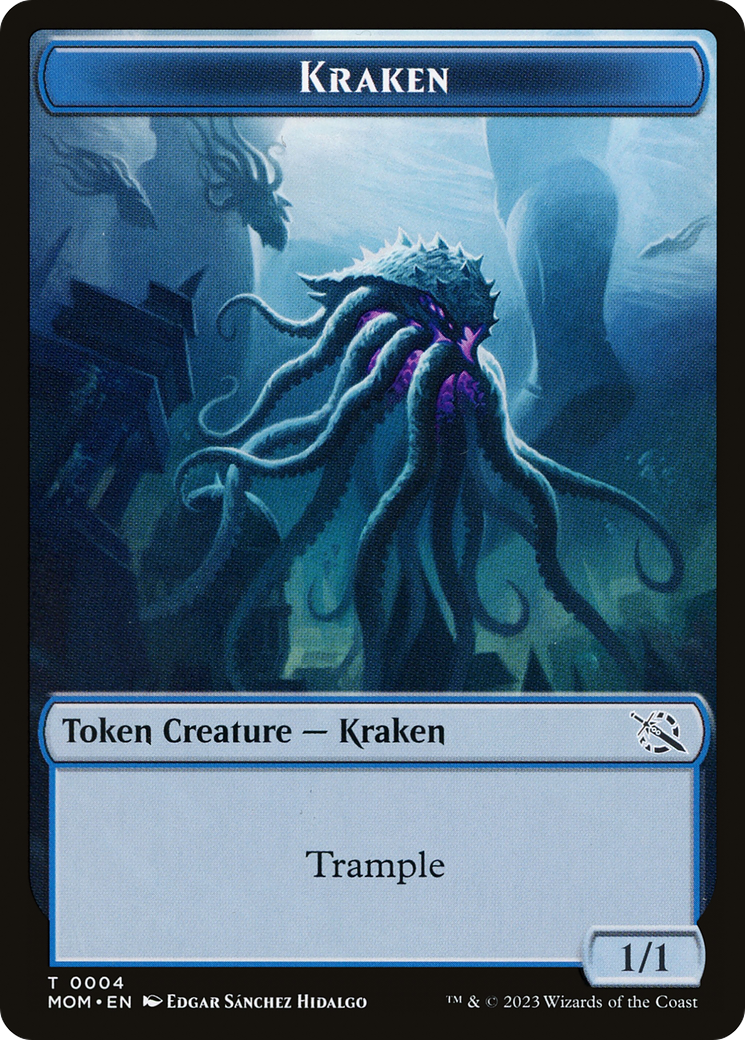 Soldier // Kraken Double-Sided Token [March of the Machine Tokens] | D20 Games