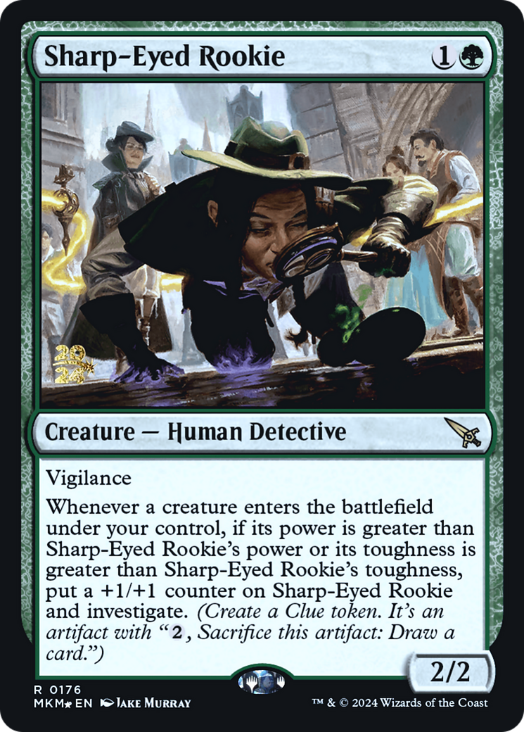 Sharp-Eyed Rookie [Murders at Karlov Manor Prerelease Promos] | D20 Games