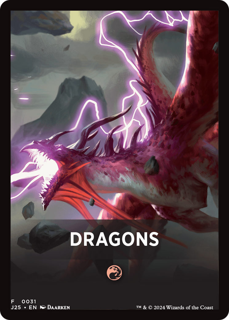 Dragons Theme Card [Foundations Jumpstart Front Cards] | D20 Games