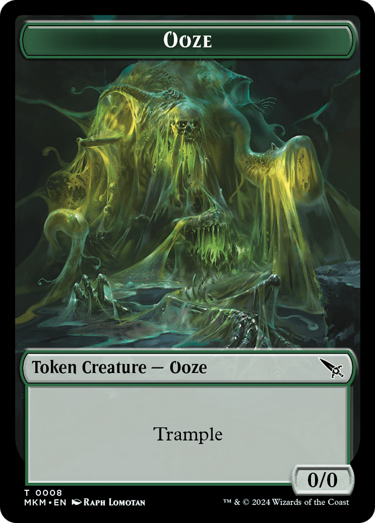 Detective // Ooze Double-Sided Token [Murders at Karlov Manor Tokens] | D20 Games