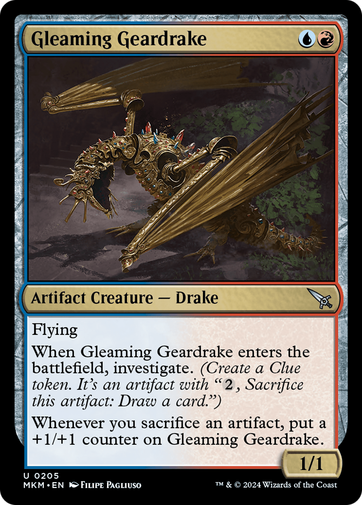 Gleaming Geardrake [Murders at Karlov Manor] | D20 Games