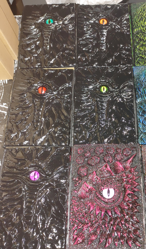 3D Dragon Journal (Resin): Glacier (random eyes) | D20 Games