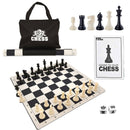 WE Games Best Value Tournament Chess Set - 20 inch: Black