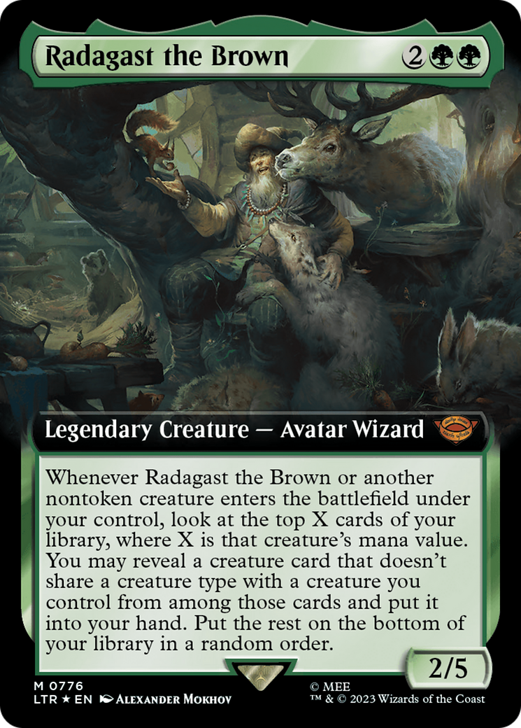 Radagast the Brown (Extended Art) (Surge Foil) [The Lord of the Rings: Tales of Middle-Earth] | D20 Games