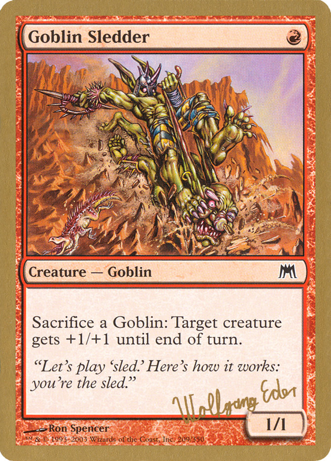 Goblin Sledder (Wolfgang Eder) [World Championship Decks 2003] | D20 Games