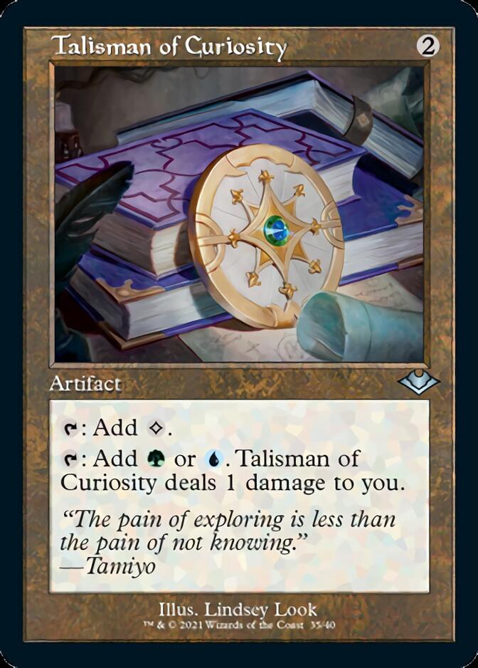 Talisman of Curiosity (Retro Foil Etched) [Modern Horizons] | D20 Games