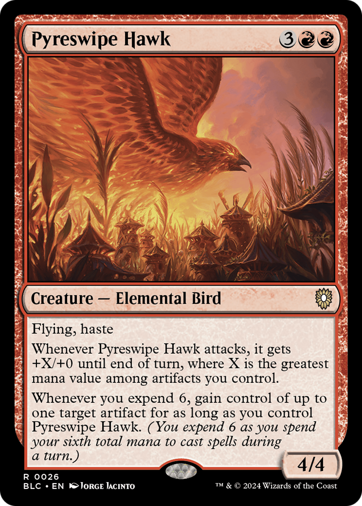 Pyreswipe Hawk [Bloomburrow Commander] | D20 Games