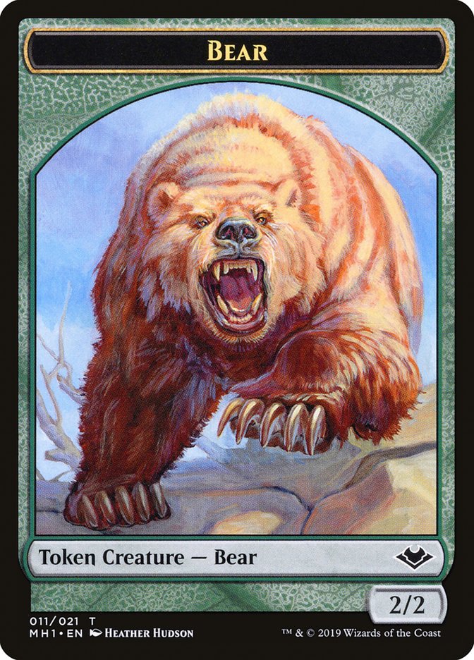 Illusion // Bear Double-Sided Token [Modern Horizons Tokens] | D20 Games