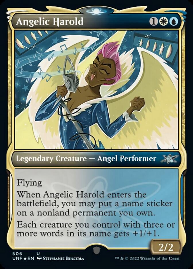 Angelic Harold (Showcase) (Galaxy Foil) [Unfinity] | D20 Games