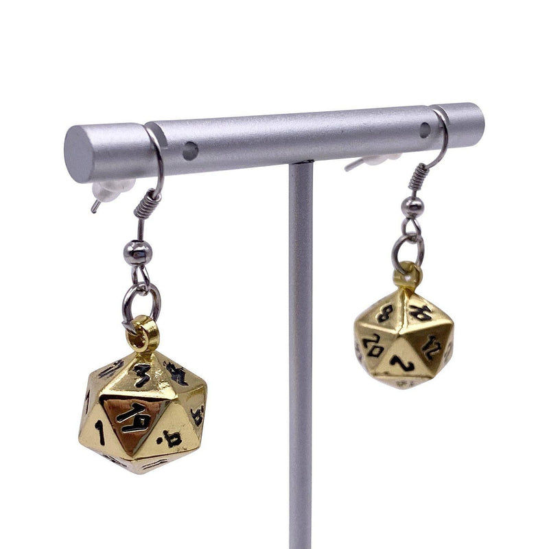 Dead Man's Gold - Ioun Stone D20 Dice Earrings