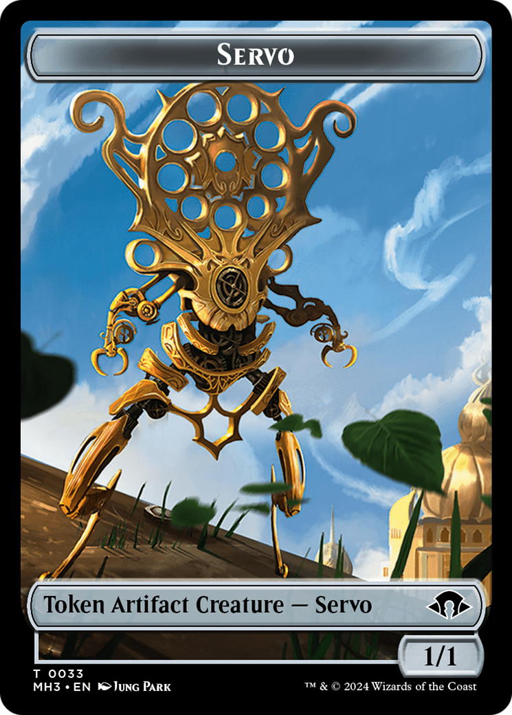 Servo // Zombie Double-Sided Token [Modern Horizons 3 Tokens] | D20 Games