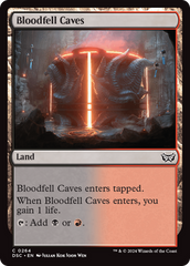 Bloodfell Caves [Duskmourn: House of Horror Commander] | D20 Games