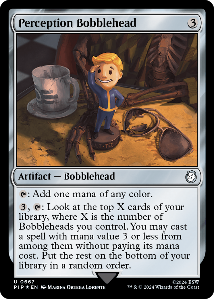 Perception Bobblehead (Surge Foil) [Fallout] | D20 Games