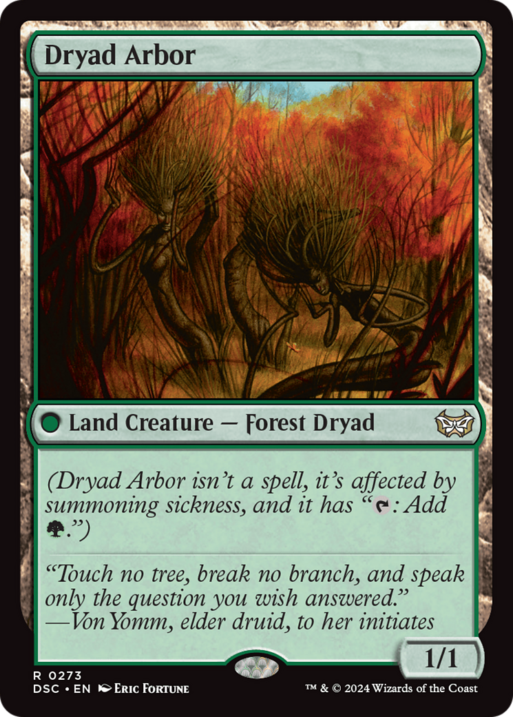 Dryad Arbor [Duskmourn: House of Horror Commander] | D20 Games