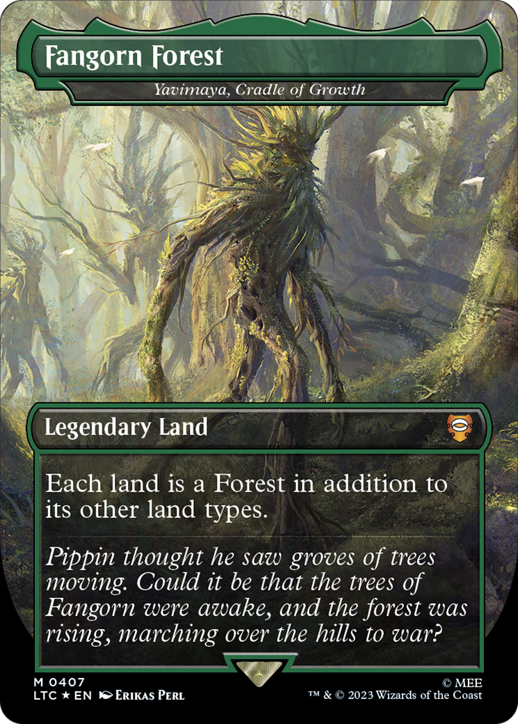 Fangorn Forest - Yavimaya, Cradle of Growth (Surge Foil Realms and Relics) [The Lord of the Rings: Tales of Middle-Earth Commander] | D20 Games