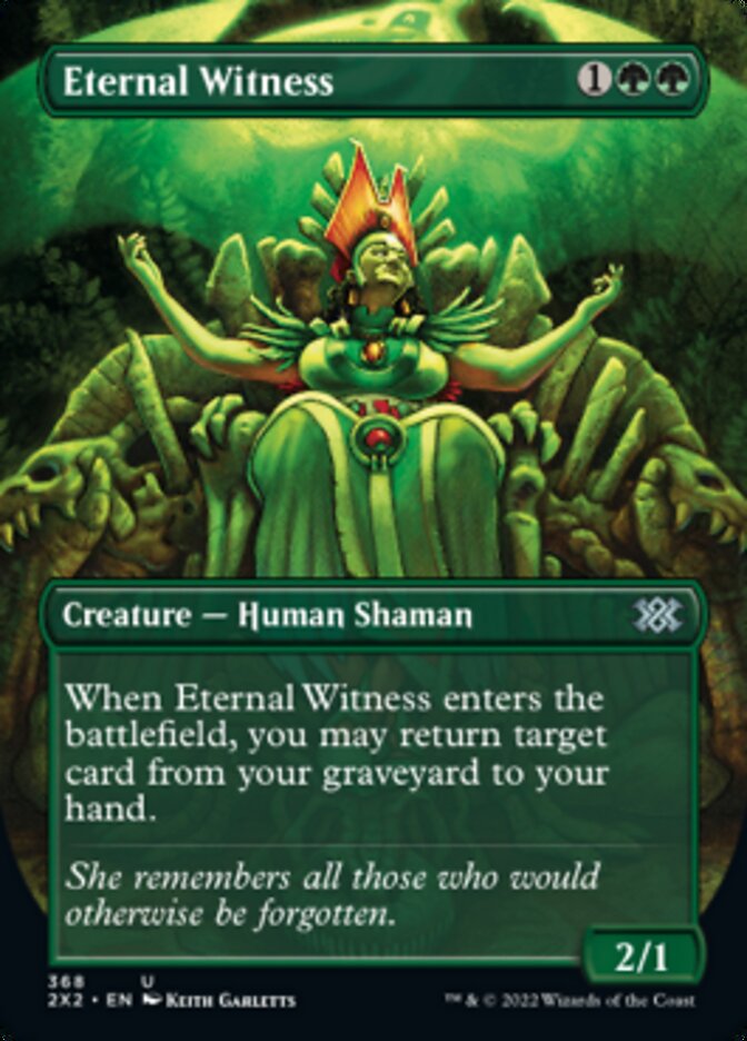 Eternal Witness (Borderless Alternate Art) [Double Masters 2022] | D20 Games