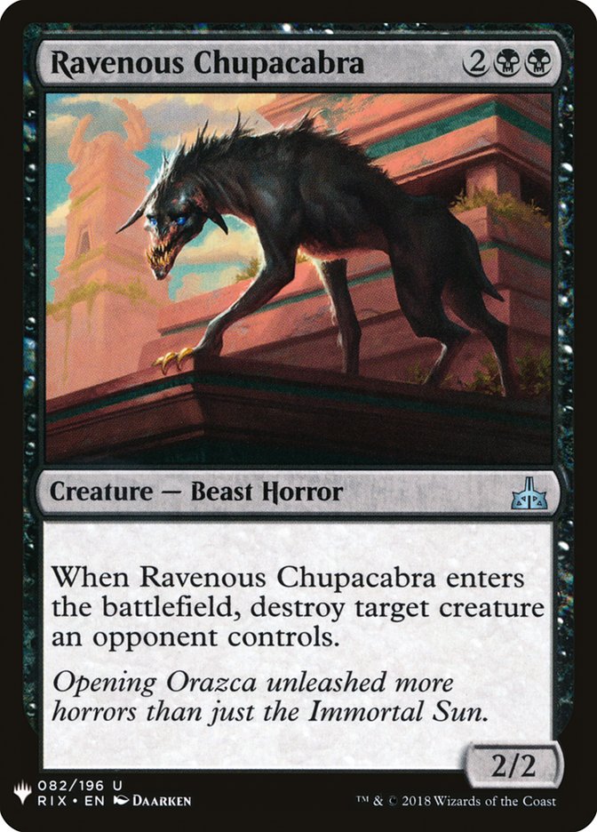 Ravenous Chupacabra [Mystery Booster] | D20 Games