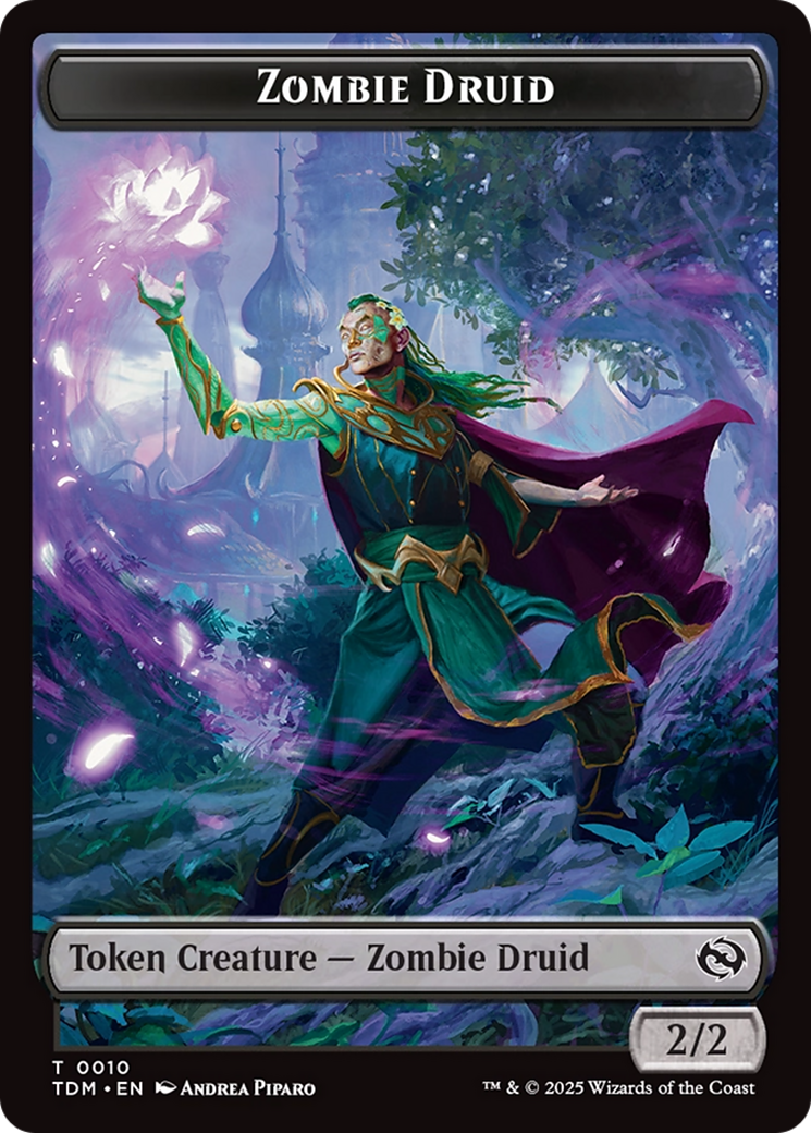 Insect (0022) // Zombie Druid Double-Sided Token [Tarkir: Dragonstorm Commander Tokens] | D20 Games