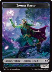 Insect (0022) // Zombie Druid Double-Sided Token [Tarkir: Dragonstorm Commander Tokens] | D20 Games
