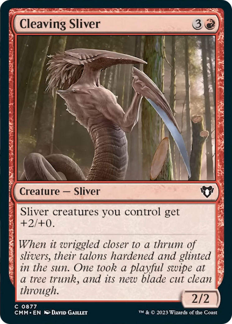 Cleaving Sliver [Commander Masters] | D20 Games