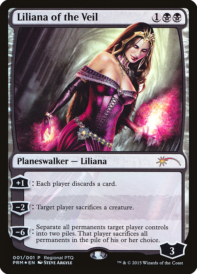 Liliana of the Veil (Regional PTQ) [Pro Tour Promos] | D20 Games