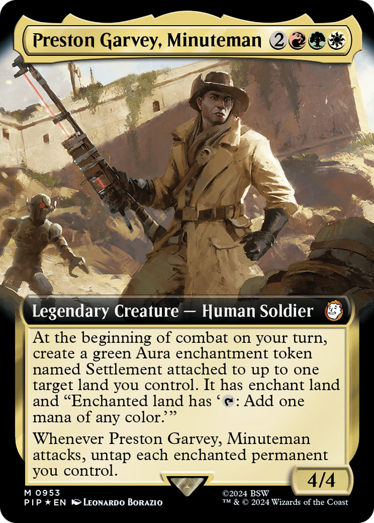 Preston Garvey, Minuteman (Extended Art) (Surge Foil) [Fallout] | D20 Games