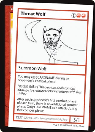 Throat Wolf (2021 Edition) [Mystery Booster Playtest Cards] | D20 Games