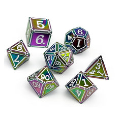 Ironworks - Particle Blast 7 Piece RPG set Alloy Metal Dice | D20 Games