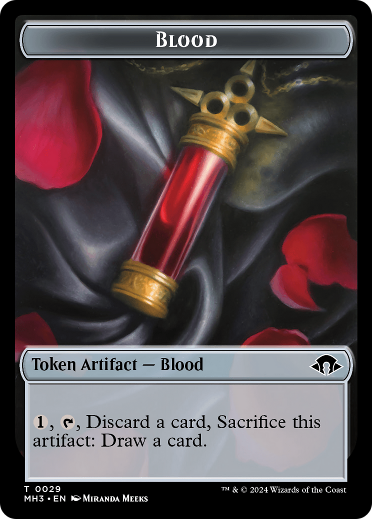 Blood // Energy Reserve Double-Sided Token [Modern Horizons 3 Tokens] | D20 Games