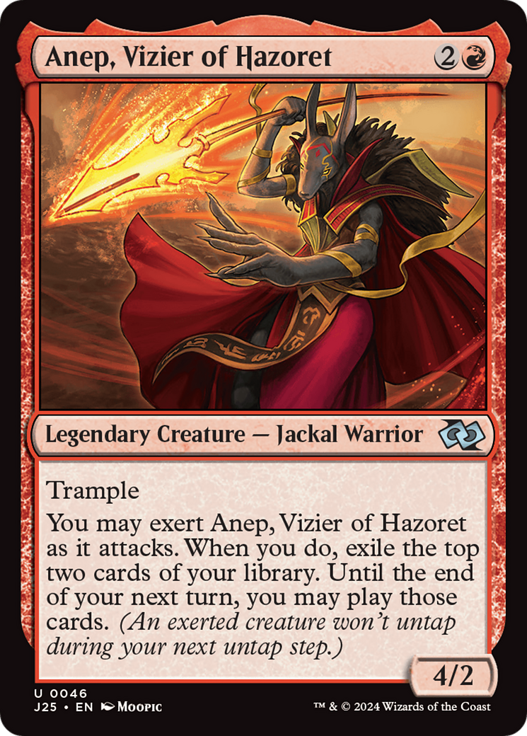 Anep, Vizier of Hazoret (Anime) [Foundations Jumpstart] | D20 Games