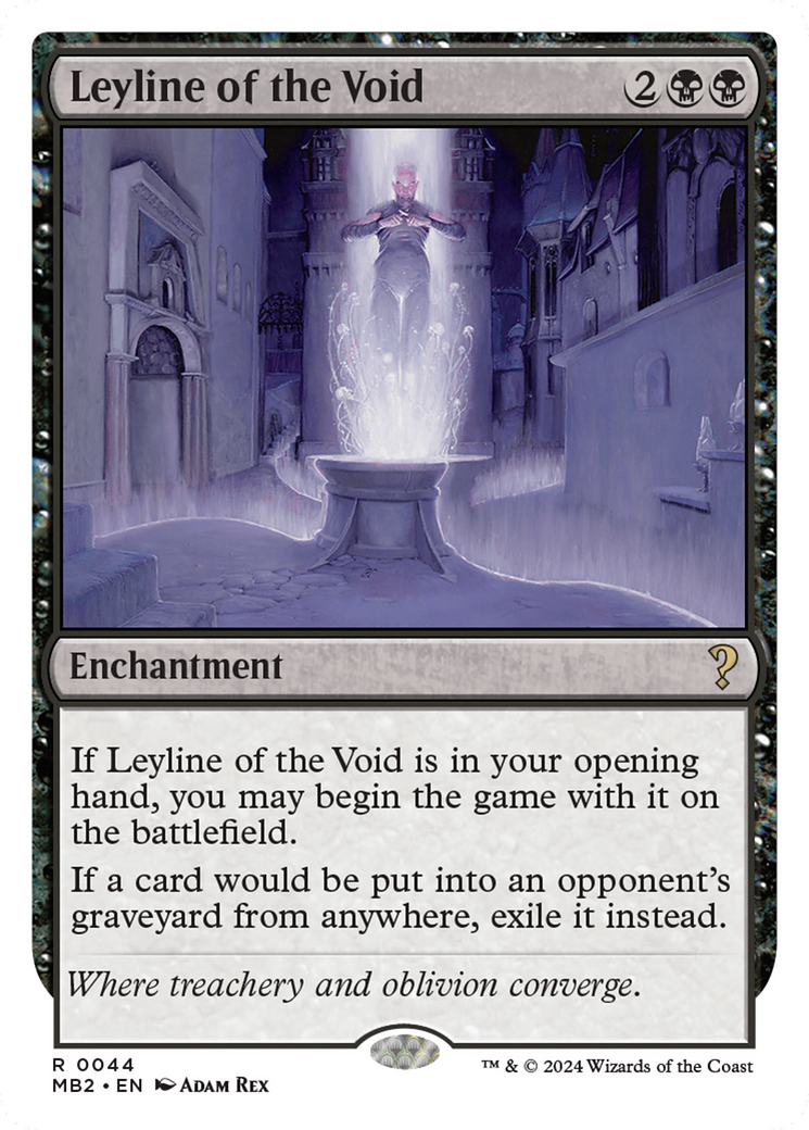 Leyline of the Void (White Border) [Mystery Booster 2] | D20 Games